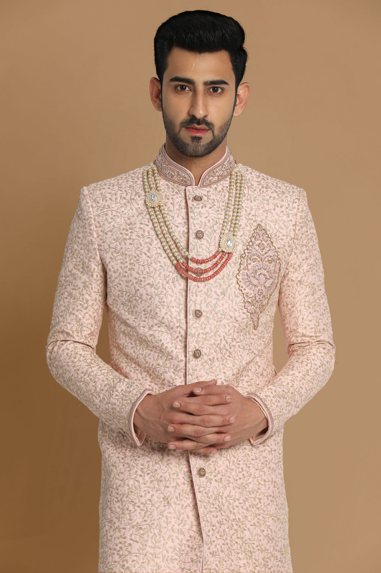 Graceful Gajaree Sherwani Set image number 0